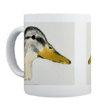 Duck Mallard Hen Watercolor 11oz Mug by NANCE